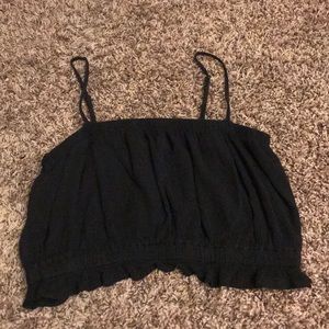 Black crop top
